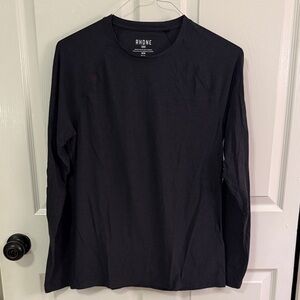 Rhone Men's Charcoal Long Sleeve Tee